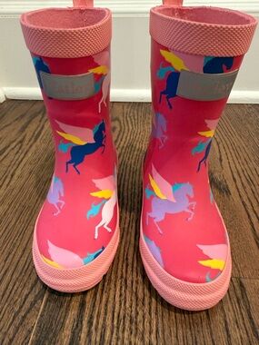 Hatley Pink Unicorn Rain Boots (6)